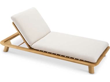 Eichholtz Outdoor Natural Teak Viola Sand Lounge Bed EIO119556