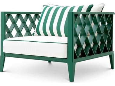 Eichholtz Outdoor Green Finish Blaise Off-white Florent Lounge Chair EIO119629