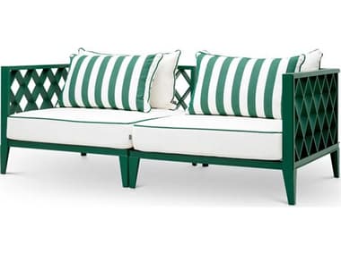 Eichholtz Outdoor Green Finish Blaise Off-white Florent Sofa EIO119907