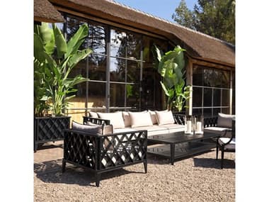Eichholtz Outdoor Ocean Club Aluminum Cushion Lounge Set EIOOCEANCLUBLOUNGESET