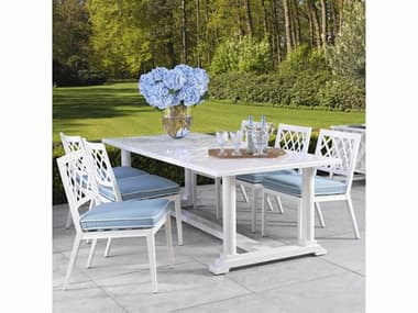 Eichholtz Outdoor Paladium Aluminum Dining Set EIOPALADIUMDININGSET