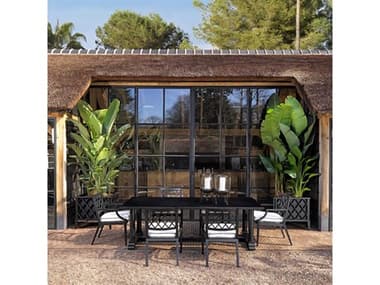 Eichholtz Outdoor Paladium Aluminum Dining Set EIOPALADIUMDININGSET3