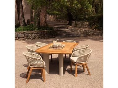 Eichholtz Outdoor Trinity Teak Dining Set EIOTRINITYDININGSET4