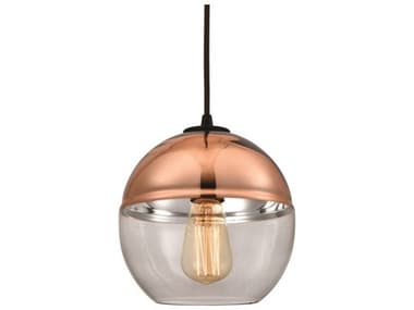 Elk Home Revelo 8" 1-Light Oil Rubbed Bronze Glass Globe Pendant EK104901