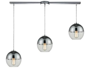 Elk Home Revelo 3-Light Polished Chrome Globe Island Pendant EK104923L