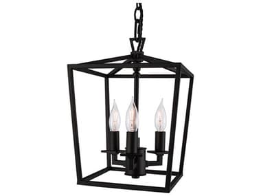 Elk Home Cage 3-Light Matte Black Mini Pendant EK1084MBNG