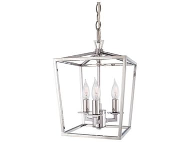 Elk Home Cage 3-Light Polished Nickel Mini Pendant EK1084PNNG