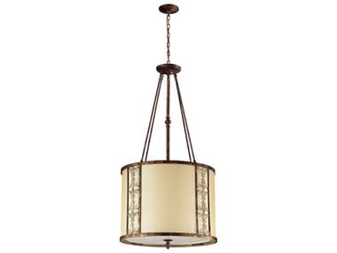 Elk Home Frederick 8-Light Spanish Bronze Drum Pendant EK113438