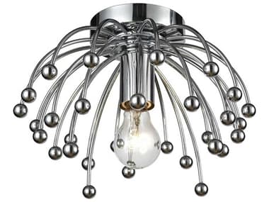 Elk Home Momotombo 1-Light Chrome Sputnik Semi Flush Mount EK1223003