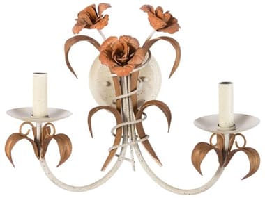 Elk Home 2-Light Ivory Bronze White Wall Sconce EK13400E