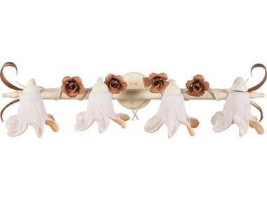Elk Home 4-Light Ivory Bronze White Vanity Light EK13404E