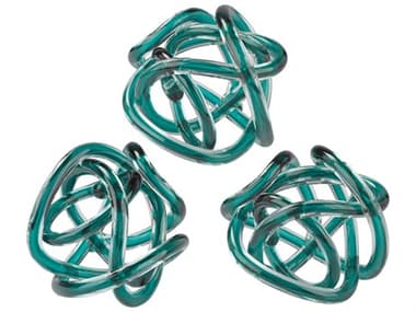 Elk Lighting Aqua Glass Knot (Set of 3) EK154020S3