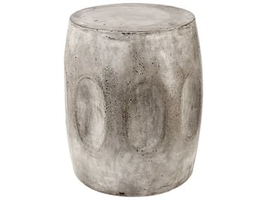 Elk Home Wotran 15" Oval Stone Polished Concrete & Wax End Table EK157017