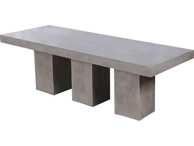 Elk Home Kingston 94&quot; Rectangular Stone Polished Concrete Dining Table EK157048