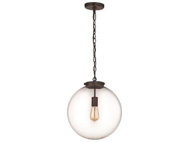 Elk Home Gramercy 1-Light Oil Rubbed Bronze Glass Globe Pendant EK163731