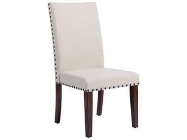 Elk Home Hudgins Acacia Wood White Upholstered Side Dining Chair EK16995