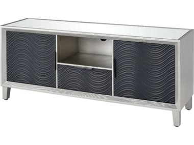 Elk Home Abbot Kinney 59" Gray Silver Leaf Media Console EK17179