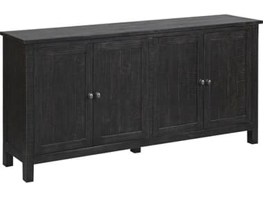 Elk Home 72" Pine Wood Antique Black Credenza Sideboard EK17542