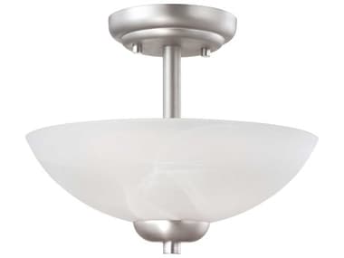 Elk Home Tia 2-Light Matte Nickel Bowl Semi Flush Mount EK190067117