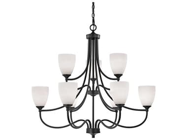 Elk Home Arlington 36" Wide 9-Light Oil Rubbed Bronze Bell Tiered Chandelier EK2009CH10