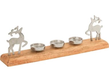 Elk Home Holiday White Silver Frosthill Centerpiece EK201332