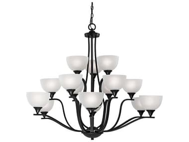 Elk Home Bristol Lane 45" Wide 15-Light Oil Rubbed Bronze Black Bowl Chandelier EK2115CH10