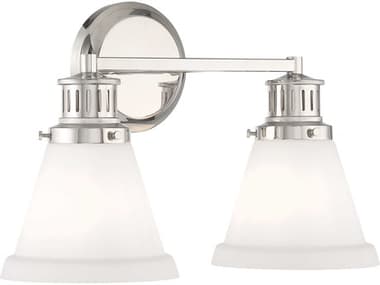 Elk Home Alden 2-Light Polished Nickel Vanity Light EK2402PNMO