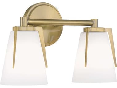 Elk Home Allure 13" Wide 2-Light Antique Brass Vanity Light EK2502ANMO