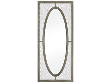 Elk Home Renaissance Invention Salvaged Gray Oak Pewter Rectangular Wall Mirror EK31281062