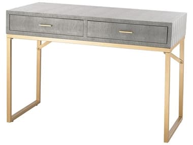 Elk Home Beaufort Point Gray Gold Writing Desk EK3169025T