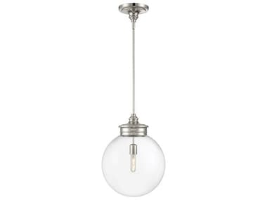 Elk Home Emma 1-Light Polished Nickel Globe Pendant EK4801PNCL