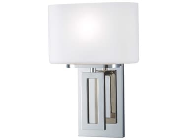 Elk Home Hamilton 11" Tall 1-Light Polished Nickel Matte Opal Wall Sconce EK5164PNMO