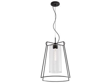 Elk Home Cere 1-Light Matte Black Pendant EK5389MBCL