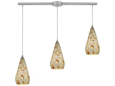 Elk Home Curvalo 3-Light Satin Nickel Island Pendant EK5463LSLVMCRC