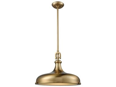 Elk Home Rutherford 18" 1-Light Satin Brass Glass Bowl Linear Pendant EK570721