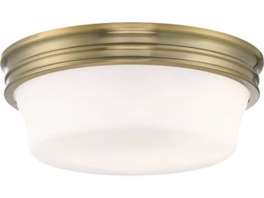 Elk Home Galen 3-Light Antique Brass Round Flush Mount EK5912ANMO