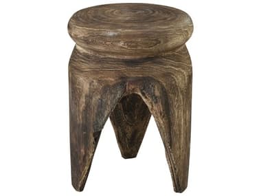 Elk Home Round Wood Natural End Table EK611049