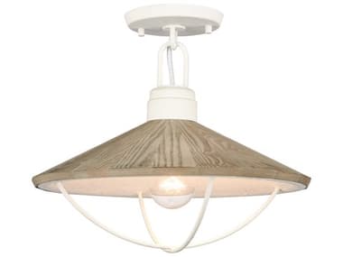 Elk Home 1-Light White Coral Semi Flush Mount EK631551