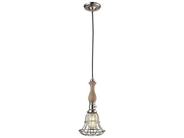 Elk Home 1-Light Polished Nickel Bell Mini Pendant EK651471