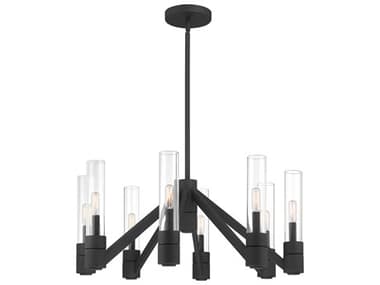 Elk Home Rohe 8-Light Black Sand Cylinder Chandelier EK6518BSCL