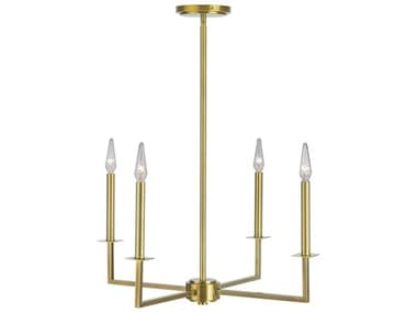 Elk Home Ray 4-Light Aged Brass Candelabra Chandelier EK6520AGCA