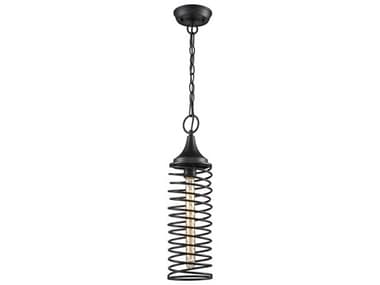 Elk Home Spring 1-Light Oil Rubbed Bronze Cylinder Mini Pendant EK652311