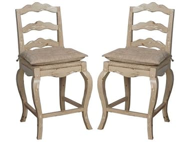 Elk Home French Provencal Whitewash Counter Stool (Set of 2) EK660002P