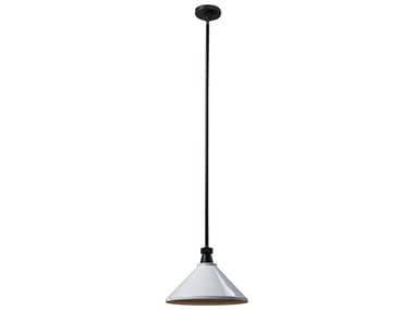 Elk Home Boulton 1-Light Oil Rubbed Bronze White Pendant EK664841