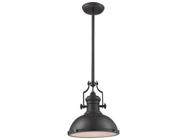 Elk Home Chadwick 1-Light Matte Black Pendant EK666361