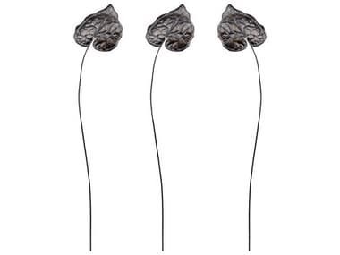 Elk Home Bronze Sculptural Bronze Leaf Stem Set of 3 EK7159032S3