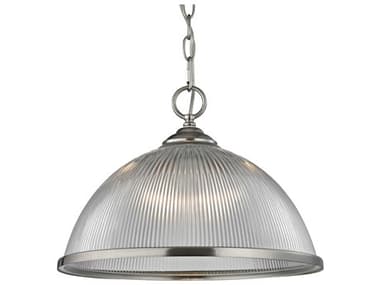 Elk Home Liberty Park 1-Light Brushed Nickel Dome Pendant EK7691PL20