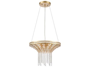 Elk Home Fantania 4-Light Champagne Gold Crystal Glass Candelabra Chandelier EK822274