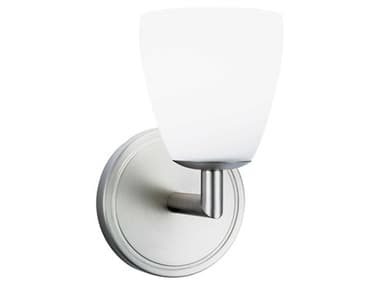 Elk Home Chancellor 1-Light Brushed Nickel White Wall Sconce EK8271BNMO