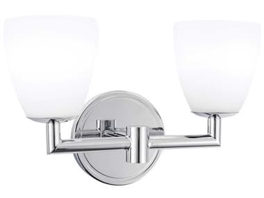 Elk Home Chancellor 1-Light Chrome White Wall Sconce EK8272CHMO